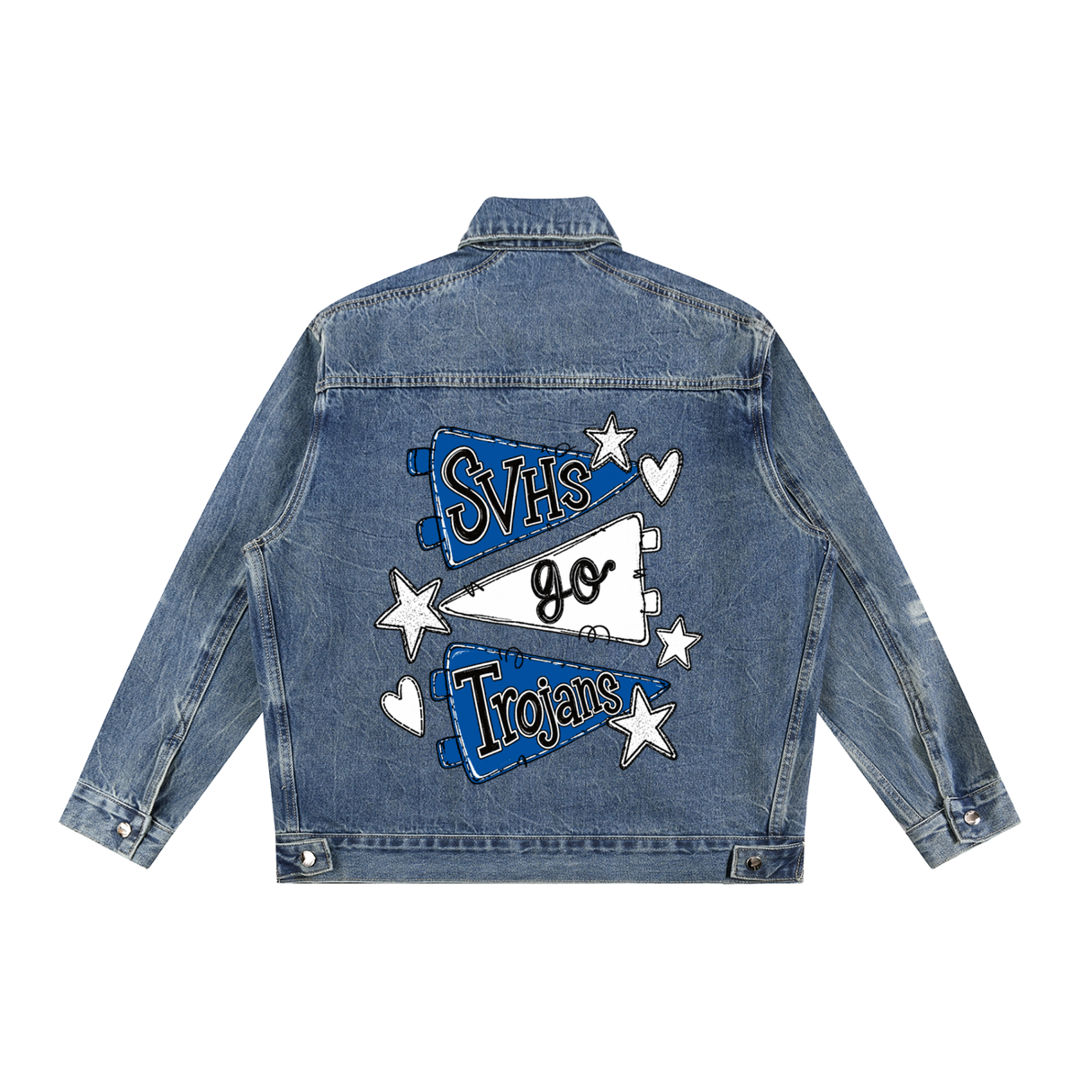 Lets Go Silver Valley Vintage Wash Zip Up Denim Jacket