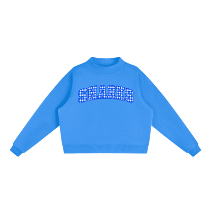Essential Fleece Mock-Neck Crew Sweatshirt