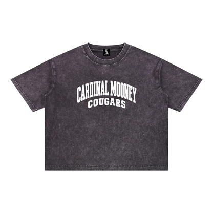 Basic 2 White Cardinal Mooney Mineral Wash Boxy Cotton T-Shirt