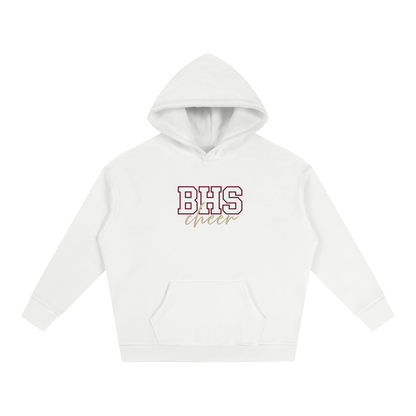 Cursive Front Bellflower Oversize Fleeced Hoodie