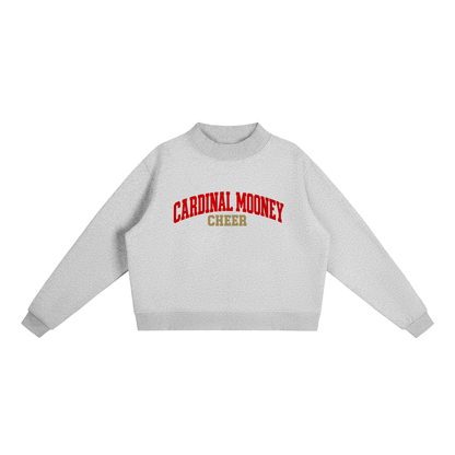 Basic 1 Cardinal Mooney Essential Fleece Mock-Neck Crew Sweatshirt