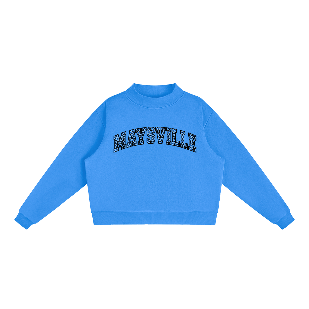 Cheetah Maysville Essential Fleece Mock-Neck Crew Sweatshirt