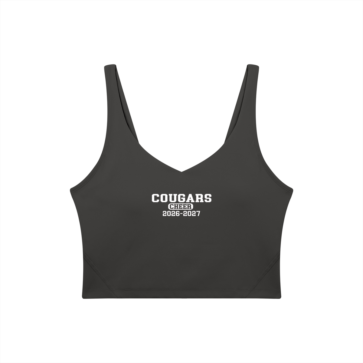 Old School Cardinal Mooney Women's V-Neck Yoga Sports Bra