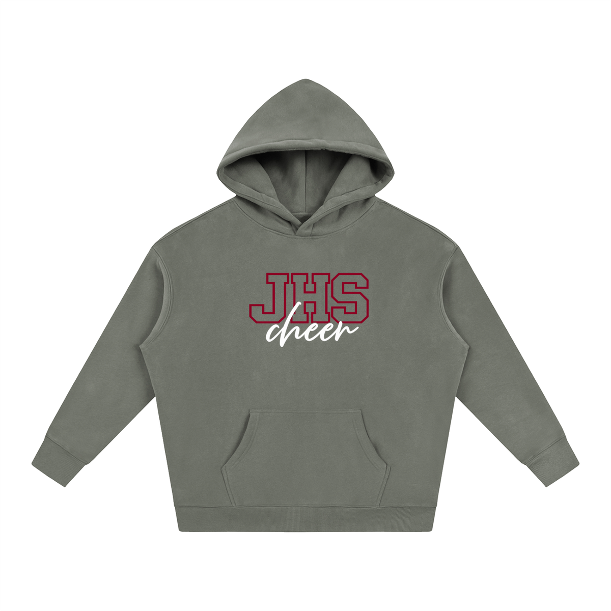 Cursive Front Jordan Oversize Fleeced Hoodie