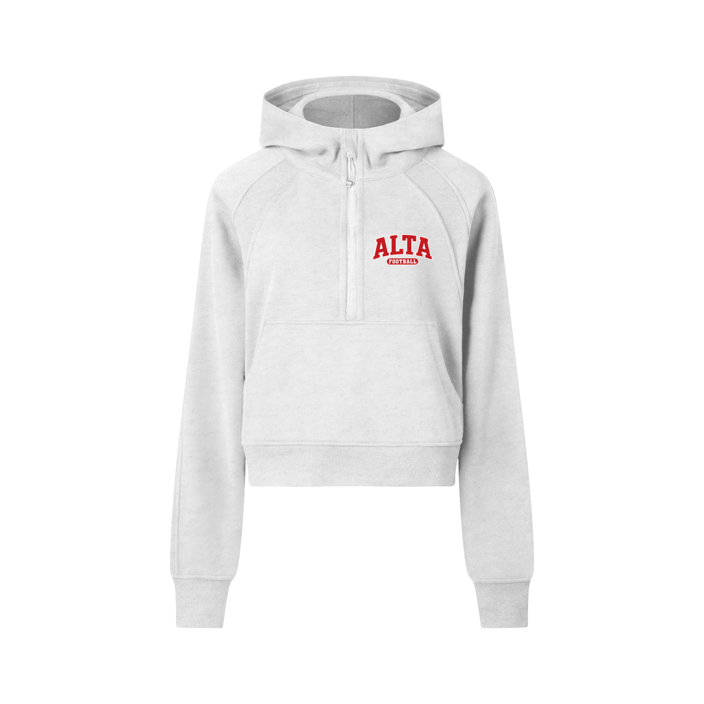 Cropped Half-Zip Hoodie
