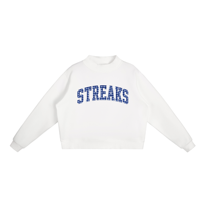 Gingham Mockneck