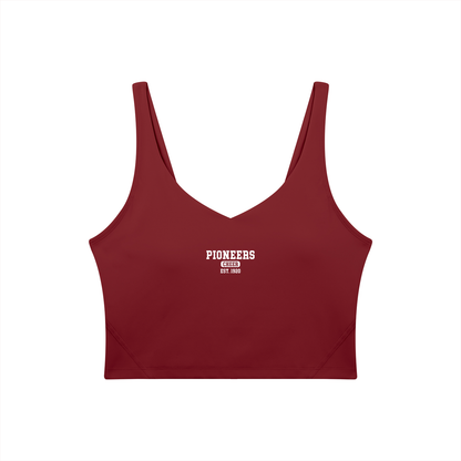 Old School Simi Valley Women's V-Neck Yoga Sports Bra