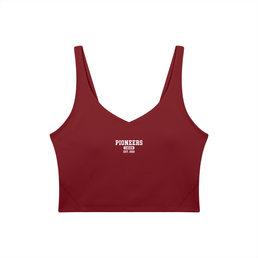 Old School Simi Valley Women's V-Neck Yoga Sports Bra