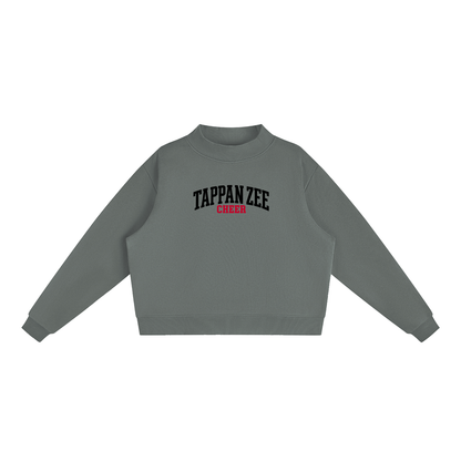Basic 1 Tappan Zee Essential Fleece Mock-Neck Crew Sweatshirt (printed)