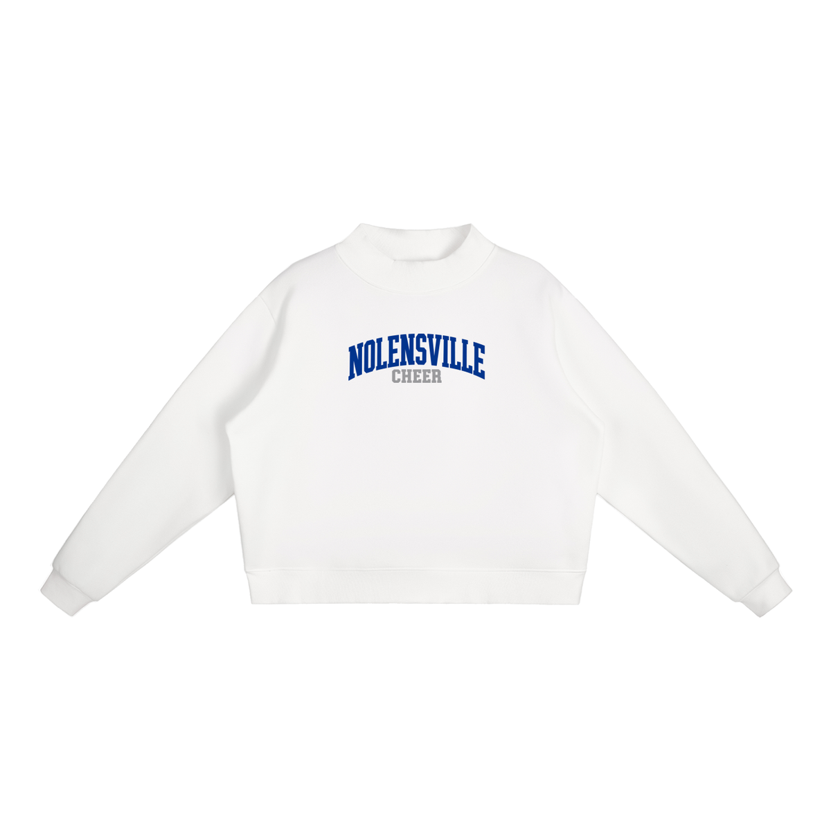 Basic 1 Nolensville Essential Fleece Mock-Neck Crew Sweatshirt (printed)