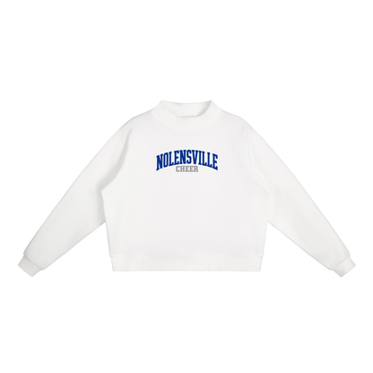 Basic 1 Nolensville Essential Fleece Mock-Neck Crew Sweatshirt (printed)