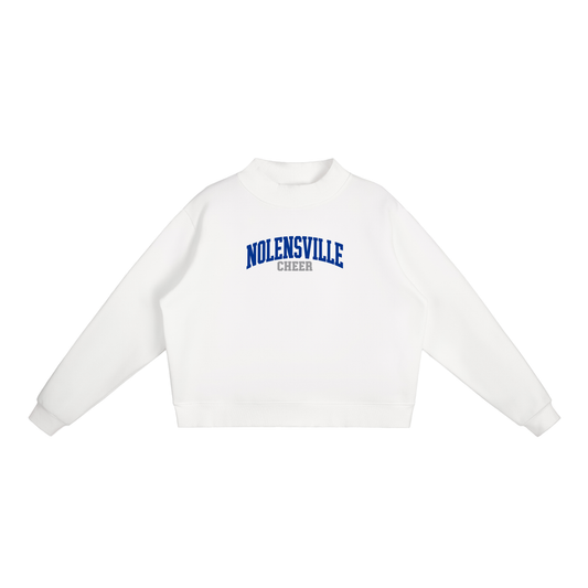 Basic 1 Nolensville Essential Fleece Mock-Neck Crew Sweatshirt (printed)