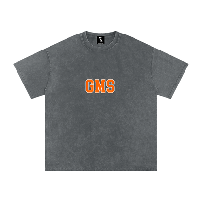 Snow Washed Oversized Cotton T-Shirt
