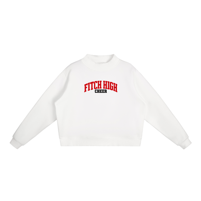 Basic 1 Fitch Essential Fleece Mock-Neck Crew Sweatshirt (printed)