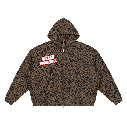 Trendy Leopard Full Zip