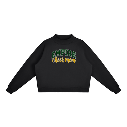 Cheer Mom Empire Essential Fleece Mock-Neck Crew Sweatshirt (printed)