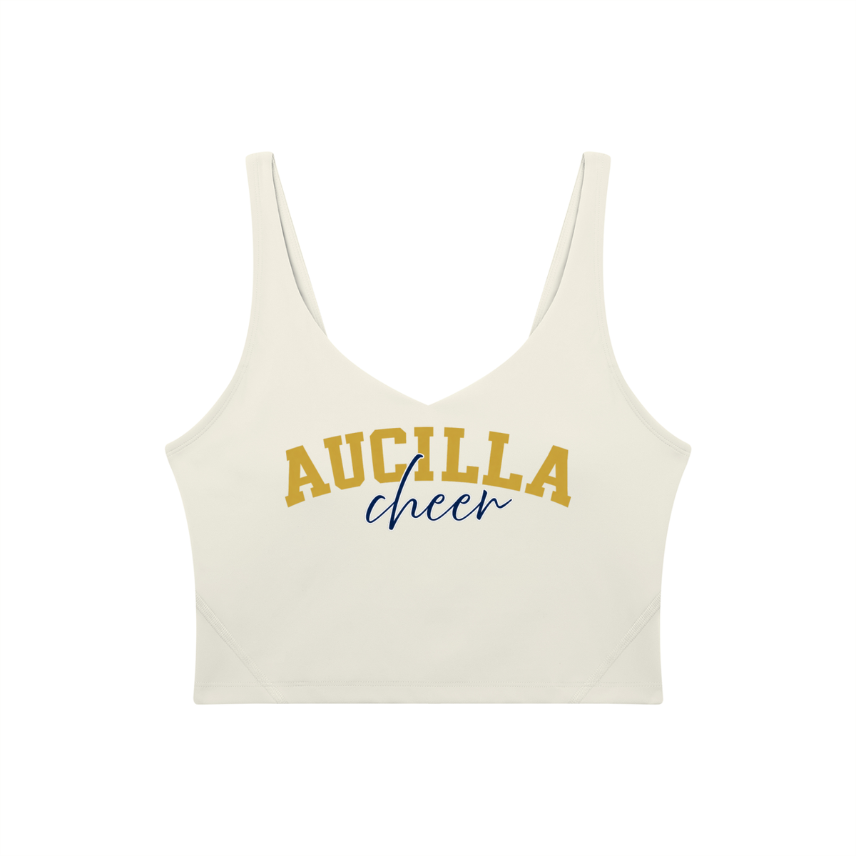 Cursive Aucilla Women's V-Neck Yoga Sports Bra