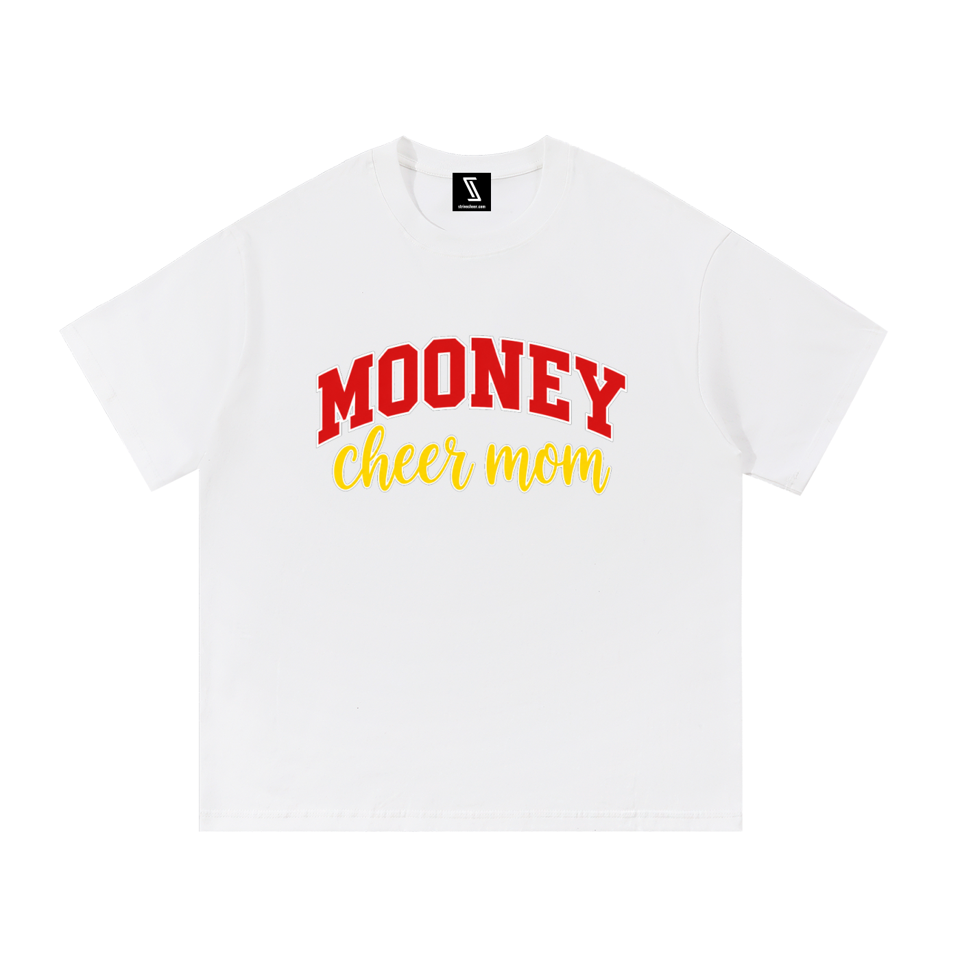 Cheer Mom Cardinal Mooney Essential Oversized Cotton T-Shirt