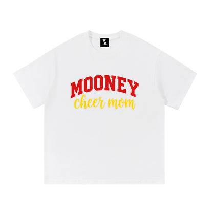 Cheer Mom Cardinal Mooney Essential Oversized Cotton T-Shirt