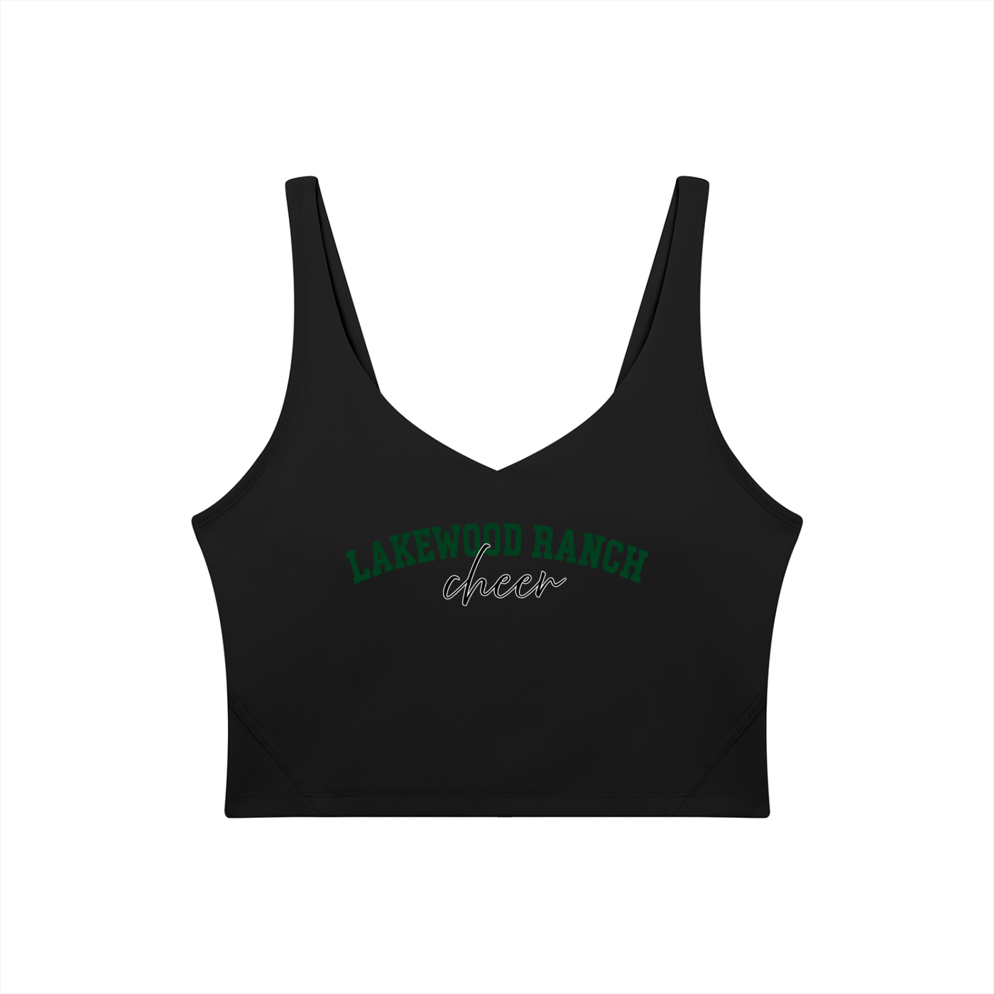 Cursive Lakewood Ranch Women's V-Neck Yoga Sports Bra