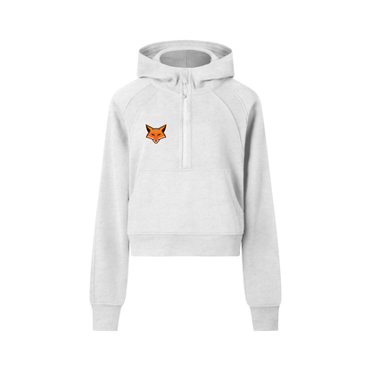 Cropped Half-Zip Hoodie