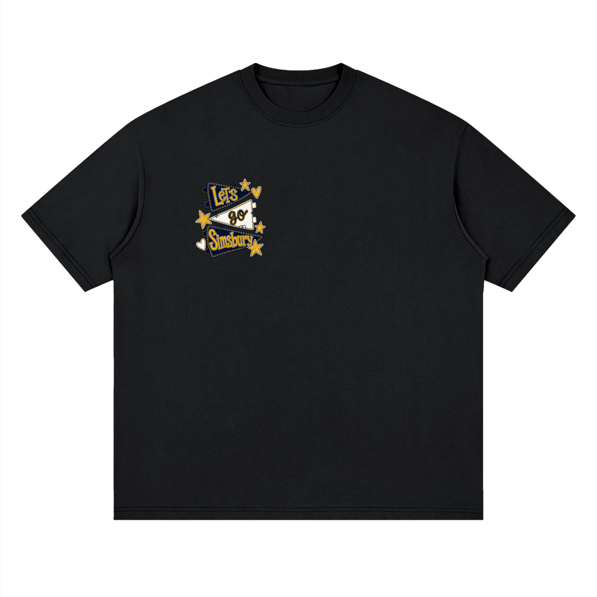 Lets Go Simsbury Oversized Drop Shoulder T-Shirt