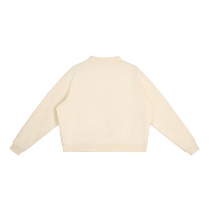 Collegiate Hawks Fleece Mock-Neck Crew Sweatshirt