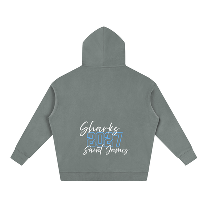 Cursive Front Saint James Oversize Fleeced Hoodie