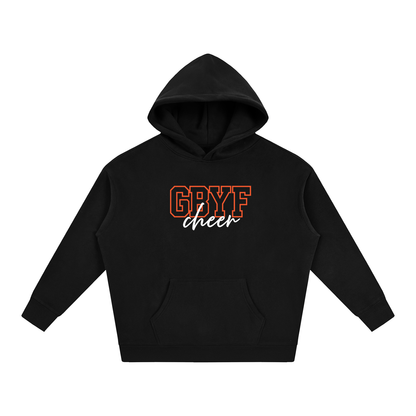 Cursive Front Green Bulldogs Oversize Fleeced Hoodie