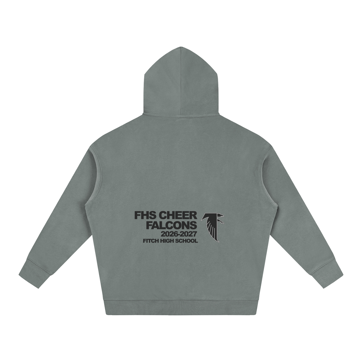 Vector Star Front Fitch Oversize Fleeced Hoodie
