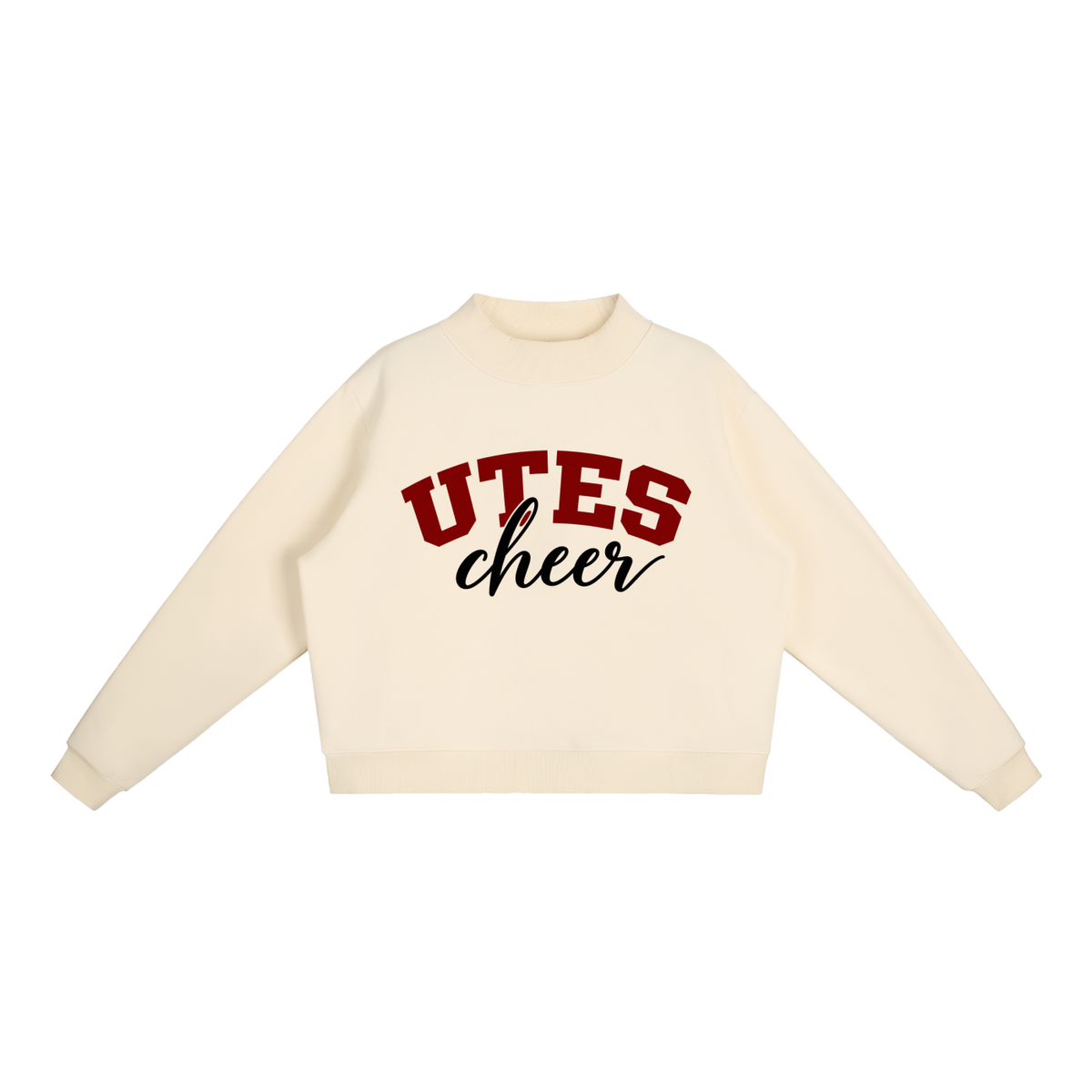 Classic Utes Essential Fleece Mock-Neck Crew Sweatshirt
