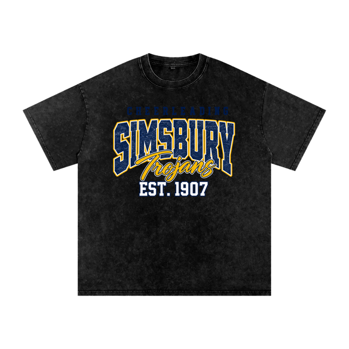 Vintage Simsbury Snow Washed Oversized Cotton T-Shirt