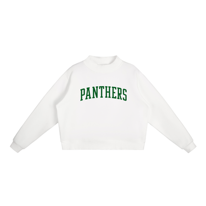 Essential Fleece Mock-Neck Crew Sweatshirt