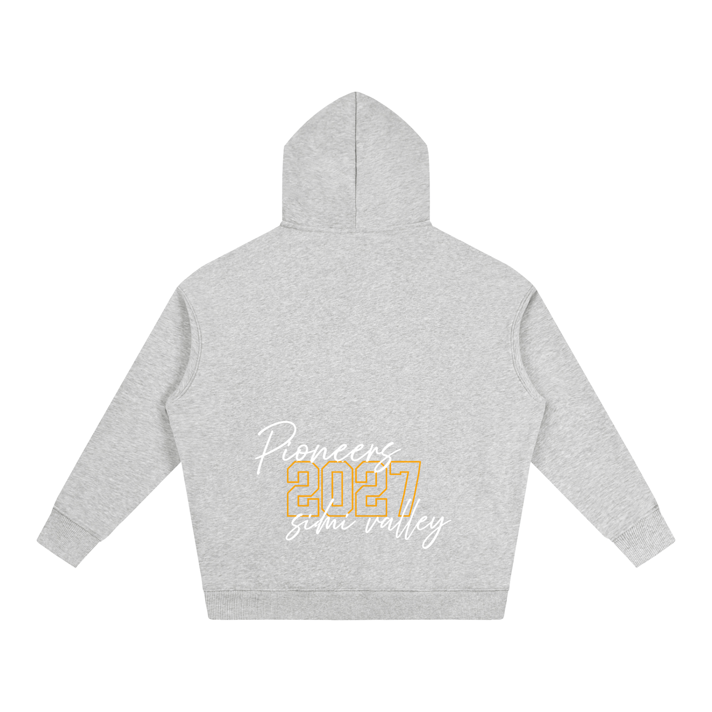 Cursive Front Simi Valley Oversize Fleeced Hoodie