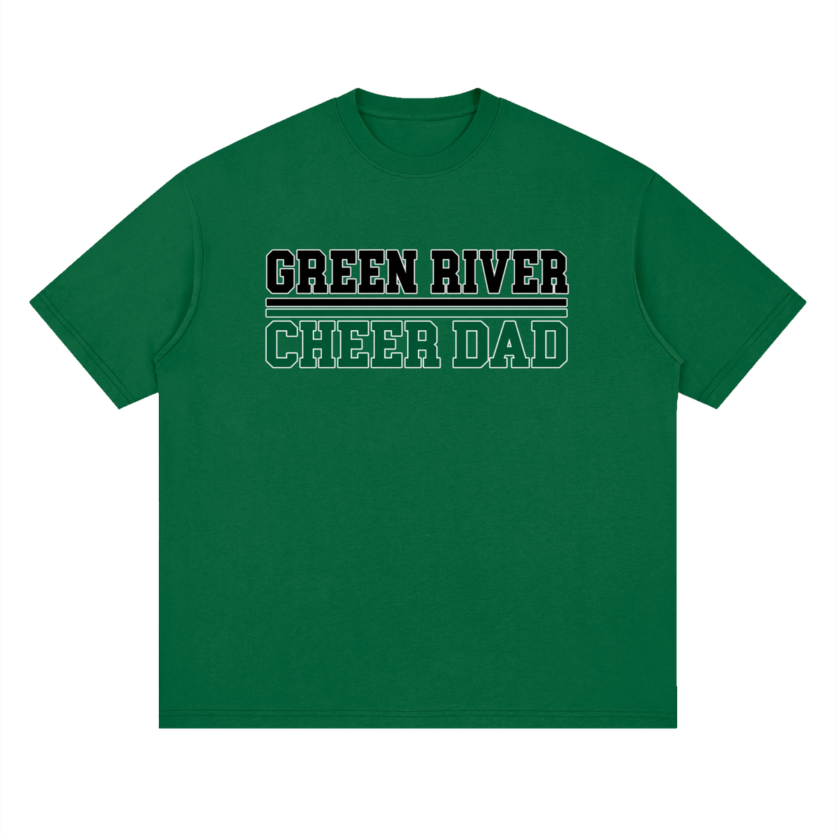 Dad Green River Oversized Drop Shoulder T-Shirt
