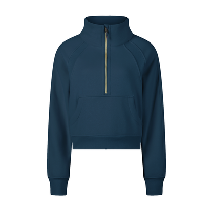 Strive Cropped Half-Zip Sweatshirt