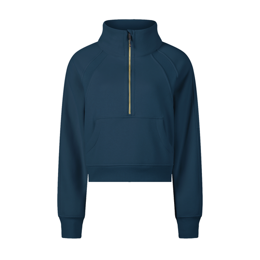 Strive Cropped Half-Zip Sweatshirt