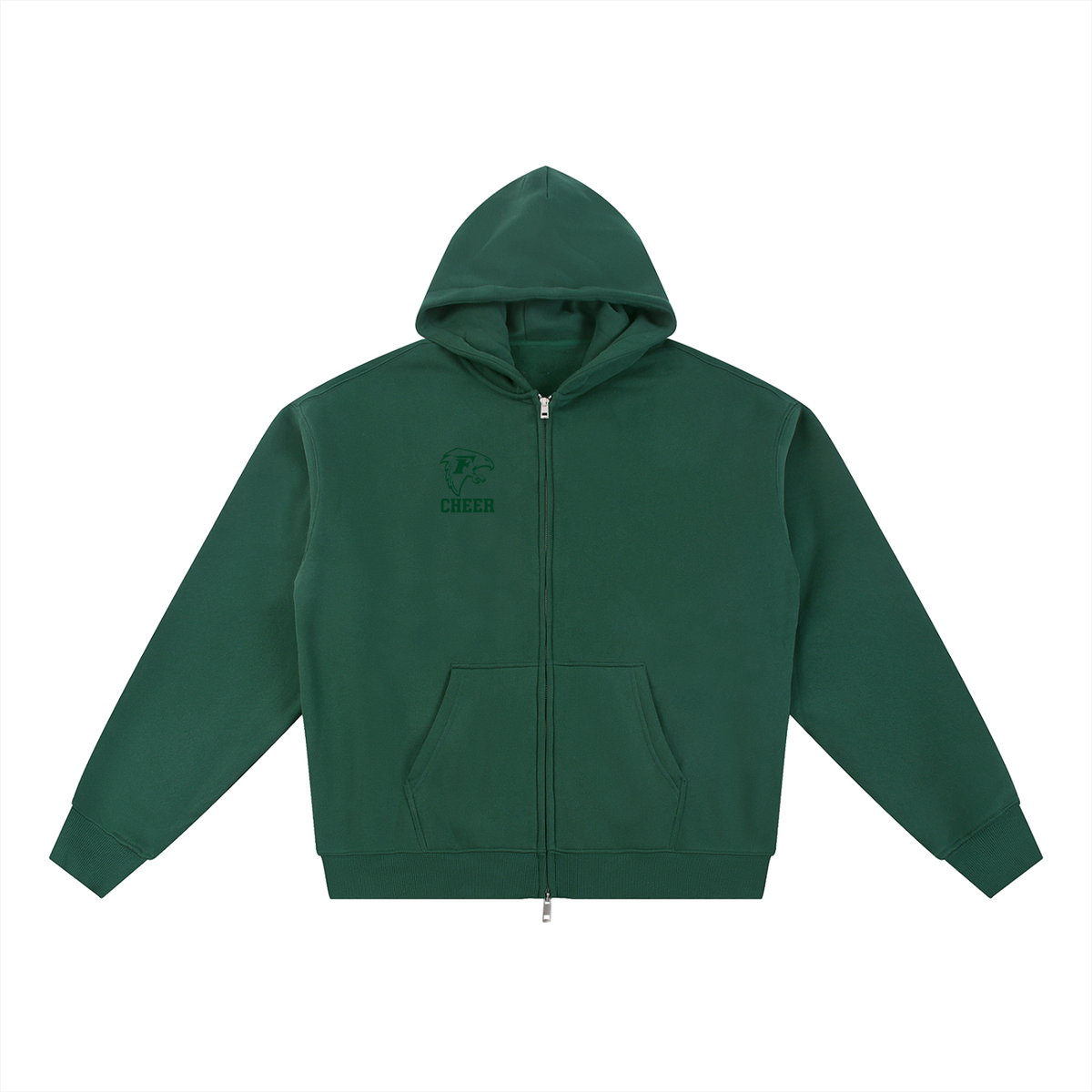 Simple St Vincent Ferrer Essential Fleece Zip-Through Hoodie