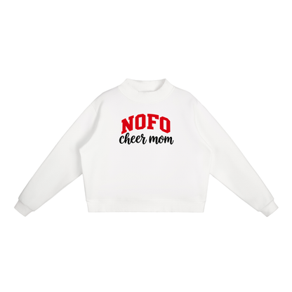 Cheer Mom North Fork Essential Fleece Mock-Neck Crew Sweatshirt (printed)