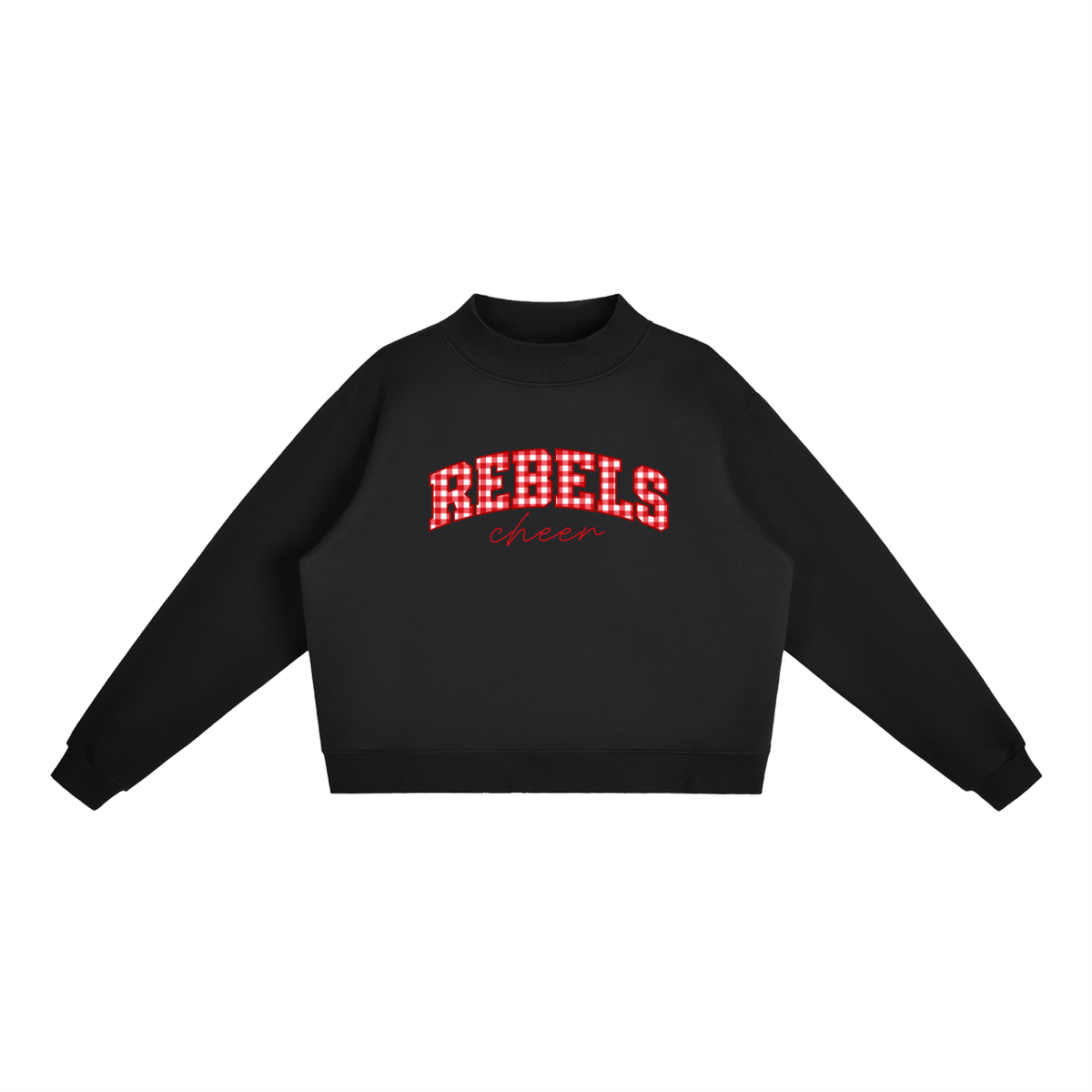 Essential Fleece Mock-Neck Crew Sweatshirt