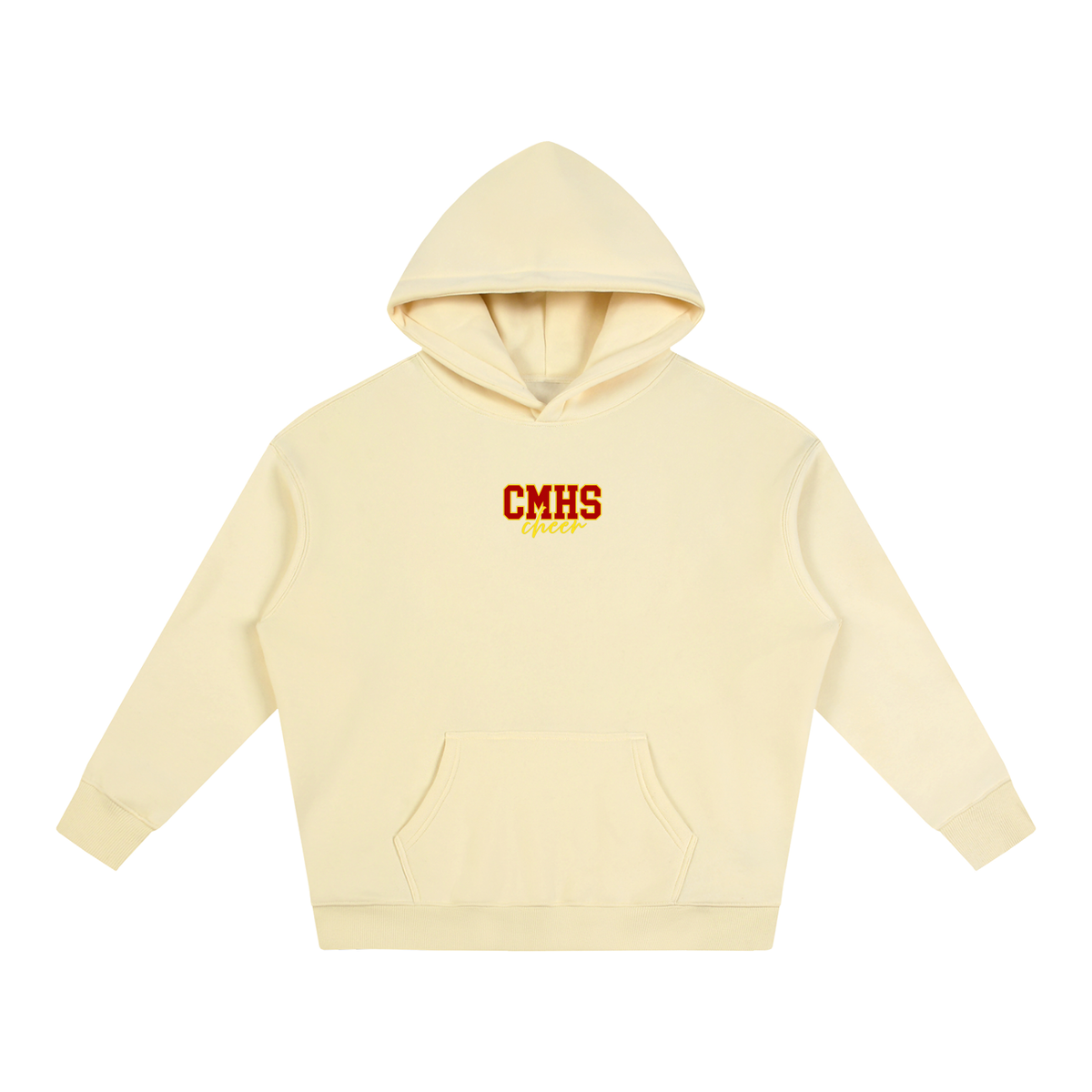 Cursive Front Cardinal Mooney Oversize Fleeced Hoodie