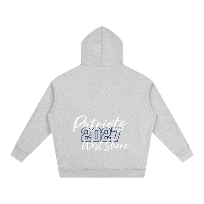 Cursive Front West Shore Oversize Fleeced Hoodie