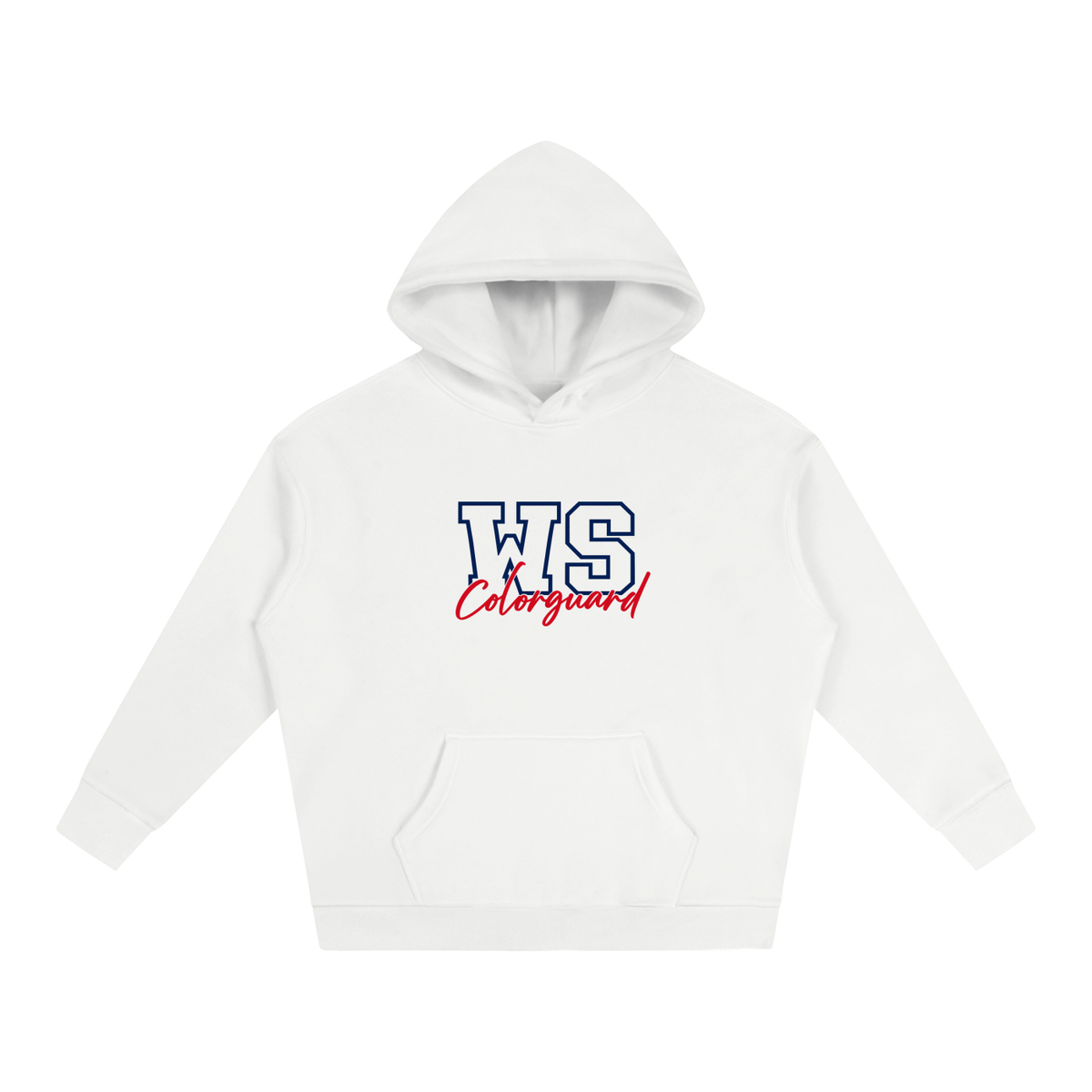 Cursive Front West Shore Oversize Fleeced Hoodie