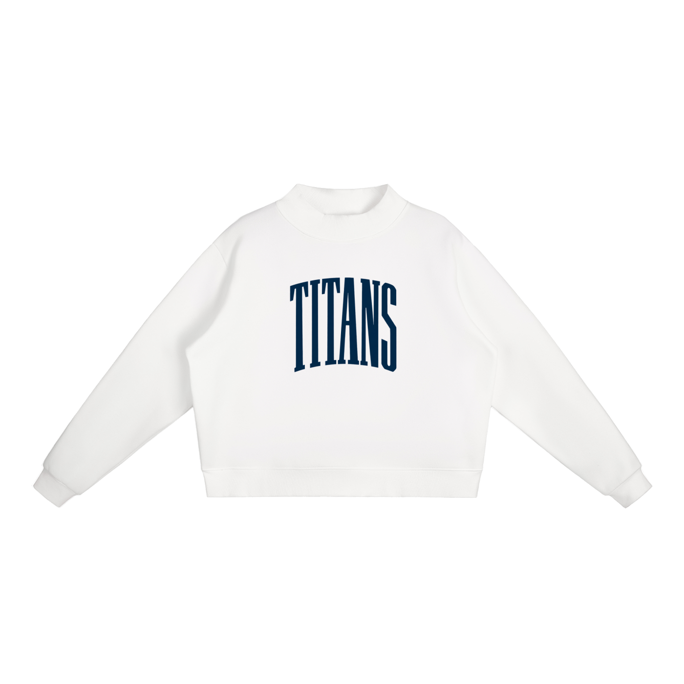 Navy Titans Mockneck