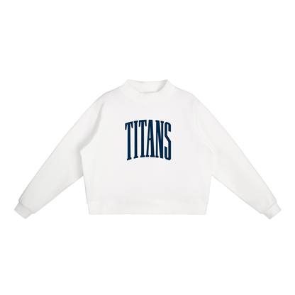 Navy Titans Mockneck