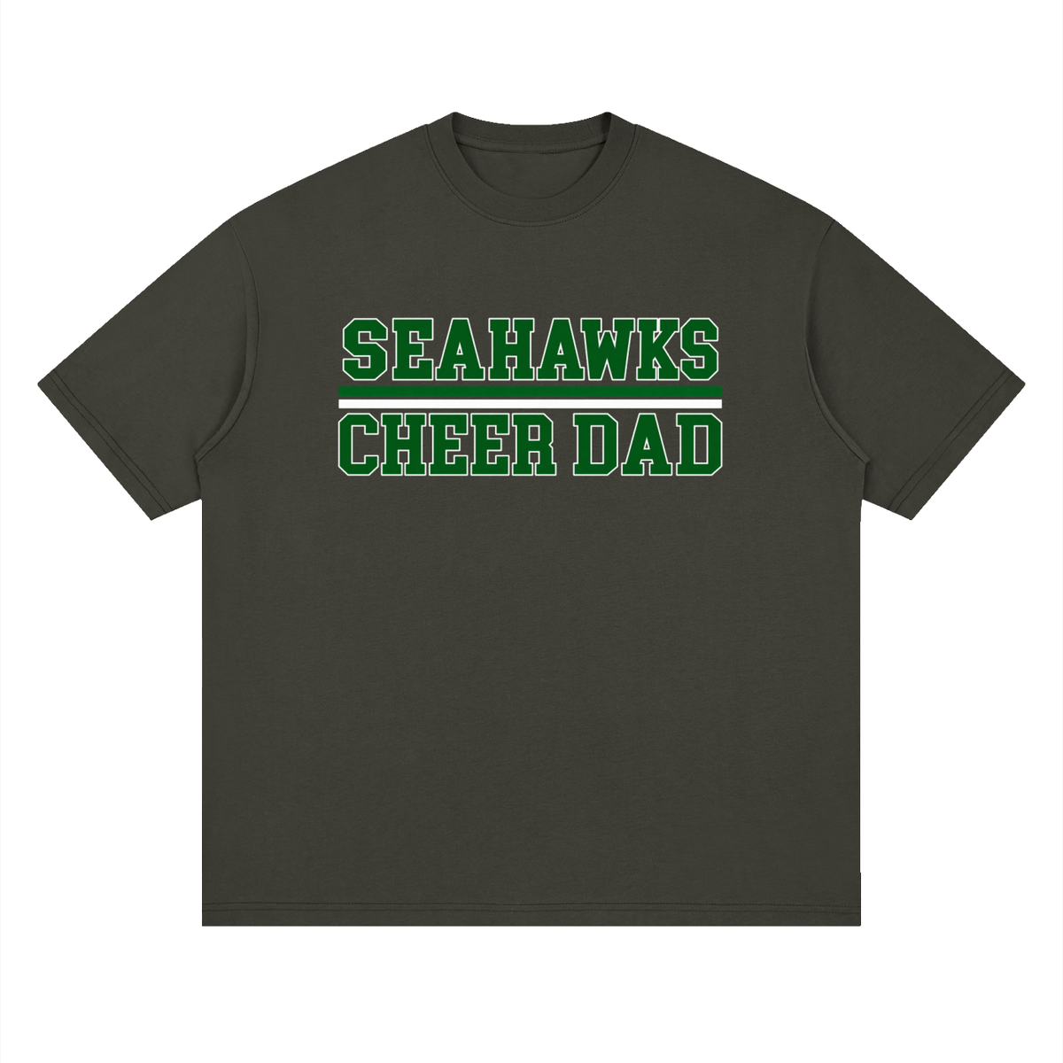 Dad Seahawks Oversized Drop Shoulder T-Shirt