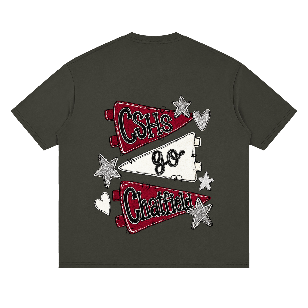 Lets Go Chatfield Oversized Drop Shoulder T-Shirt
