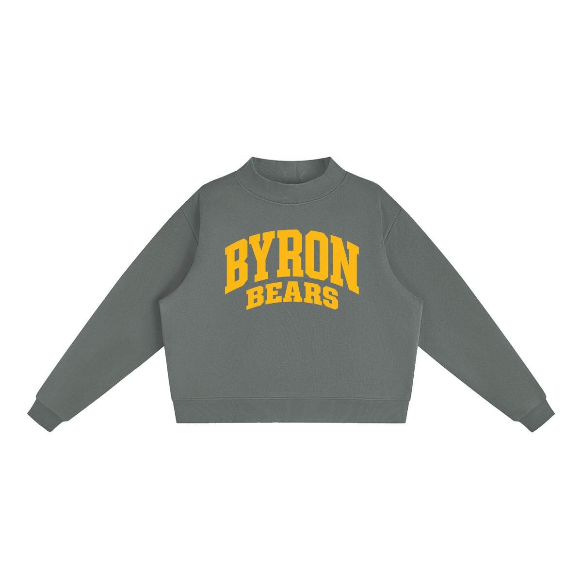 Essential Fleece Mock-Neck Crew Sweatshirt