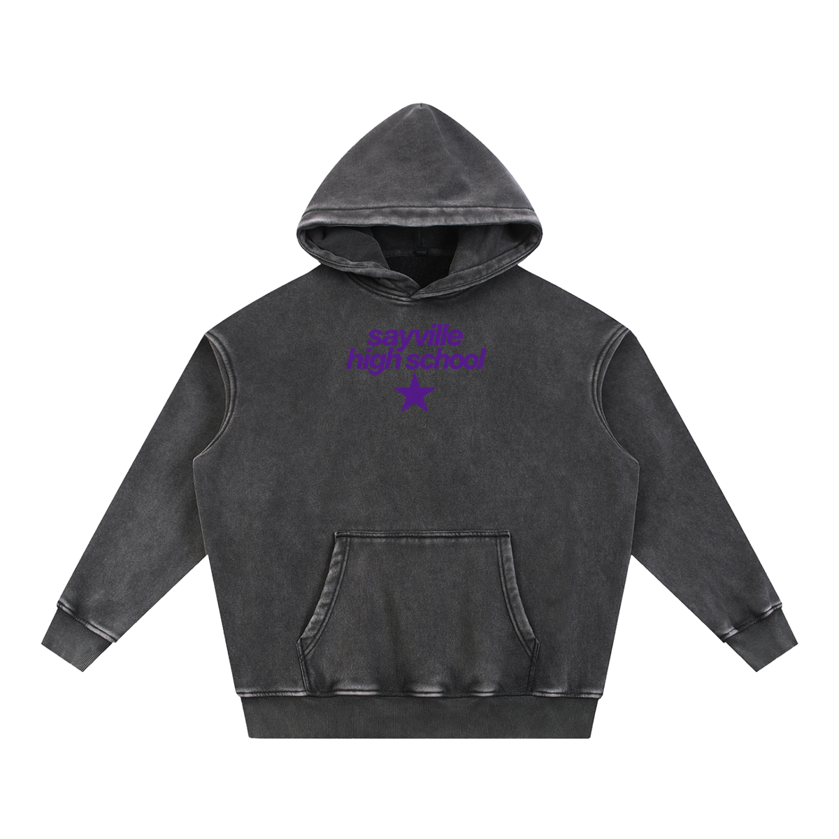 Big Star Sayville Snow Wash Fleece Oversize Hoodie