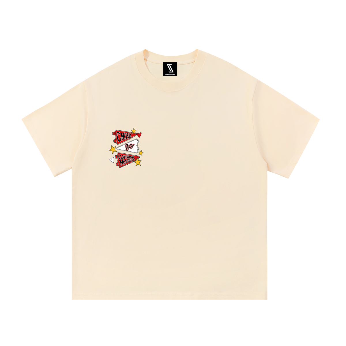 Lets Go Cardinal Mooney Essential Oversized Cotton T-Shirt